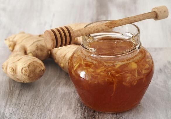 Natuurlijke honing in combinatie met gemberwortel verhoogt de potentie